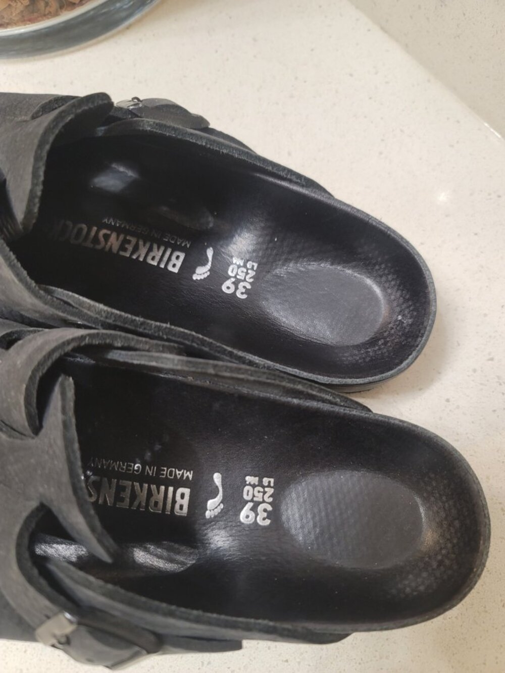 Birkenstock Boston Exquisite - Size 8.5/39 Black Leather - Made in Germany - Picture 4 of 10